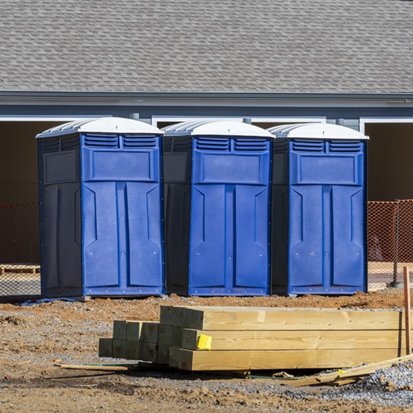 what is the maximum capacity for a single portable toilet in Evansport